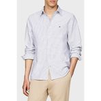 Tommy Hilfiger % 100 Pamuk Regular Fit Çizgili Gömlek Erkek GÖMLEK MW0MW36238 0A8