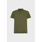 Tommy Hilfiger % 100 Pamuk Regular Fit Düğmeli Polo Yaka T Shirt Erkek Polo Yaka T Shirt MW0MW39994 L01 - Yeşil - 2XL