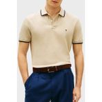 Tommy Hilfiger % 100 Pamuk Regular Fit Düğmeli Polo Yaka T Shirt Erkek Polo Yaka T Shirt MW0MW42748 Rbt - Kum