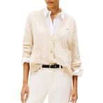 Tommy Hilfiger% 100 Yün Oversize V Yaka Örme Hırka Bayan HIRKA WW0WW43089 ADK