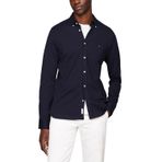 Tommy Hilfiger 1985 Knitted SF Shirt Gömlek, S, MW0MW30675DW5, Lacivert, Erkek