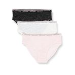 Tommy Hilfiger 3 PACK BIKINI LACE (EXT SIZES) Kadın İç Giyim, Siyah, MD