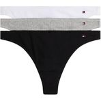 TOMMY HILFIGER 3 PACK DIPPED THONG Kadın Çoklu Paket İç giyim, Beyaz, M