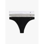 TOMMY HILFIGER 3 PACK DIPPED THONG Kadın Çoklu Paket İç giyim, Beyaz, S
