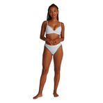 Tommy Hilfiger 3 PACK THONG (EXT. SIZES) Kadın İç Giyim, Mor, XS