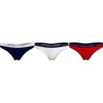 Tommy Hilfiger 3Lü Paket Thong Kadın/Iç Giyim, Beyaz, Xs