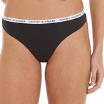 Tommy Hilfiger 3Lü Paket Thong Kadın/Iç Giyim, Siyah, Xs