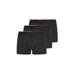 Tommy Hilfiger 3Lü Paket Trunk Erkek Iç Giyim, Siyah, S