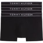 Tommy Hilfiger 3P TRUNK DTM Erkek Boxer, Blk/Blk/Blk, M
