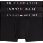 Tommy Hilfiger 3P TRUNK Erkek Boxer, Black/Black/Black, S