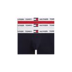 Tommy Hilfiger 3P TRUNK Erkek Boxer, Kırmızı, XXL Beden