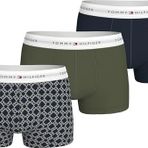 Tommy Hilfiger 3P TRUNK PRINT Erkek İç Giyim, Gri, SM