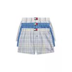 Tommy Hilfiger 3P Woven Boxer Prınt Erkek Pembe Boxer - Um0um03898