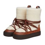 Tommy Hilfiger Bağcıklı Suni Kürk Detaylı Kar Botu, 37, FW0FW08252GPK, Brown, Kadın
