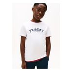 Tommy Hilfiger Baskılı Beyaz Erkek Çocuk T-Shirt KB0KB10051YBR