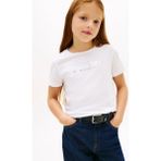 Tommy Hilfiger Baskılı Beyaz Kız Çocuk T-Shirt KG0KG08974YBR - 14 Yaş