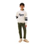 Tommy Hilfiger Baskılı Erkek Çocuk Sweatshirt, 8 Yaş, 5003295912, Ekru, erkek-çocuk