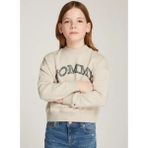 Tommy Hilfiger Baskılı Kız Çocuk Bej Sweatshırt KG0KG08187ADZ - 14 Yaş
