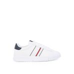 Tommy Hilfiger Beyaz Erkek Deri Sneaker MODERN CUPSOLE STRIPES LTH