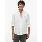 Tommy Hilfiger Beyaz Erkek Gömlek MW0MW41530YBR_PIGMENT Dyed Lı Solıd - XL