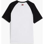 Tommy Hilfiger Beyaz - Siyah Erkek Regular Fit Yazı Baskılı T-Shirt MN0MN00091YBR