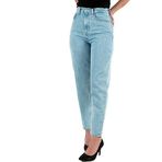Tommy Hilfiger BG4015 Mom Jean Uhr Tapered İndigo Kadın Kot Pantolon
