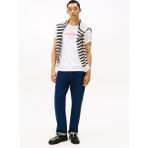 Tommy Hilfiger Bisiklet Yaka Beyaz Erkek T-Shirt MW0MW40002YBR_HILFIGER Stack Graphı - XL