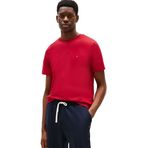 Tommy Hilfiger Bisiklet Yaka T-Shirt, S, MW0MW39995, Kırmızı, Erkek