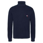 Tommy Hilfiger Boğazlı Kazak, XL, DM0DM19434-C1G, Dark Night Navy, Erkek