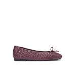 Tommy Hilfiger Bordo Kadın Deri Babet