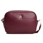 Tommy Hilfiger Bordo Omuz Çantası, Standart, AW0AW17702VLP, Deep Rouge, Kadın