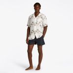 Tommy Hilfiger Bowling Print Erkek Bej Gömlek - 0F7-Bej - XL
