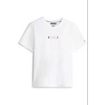 Tommy Hilfiger Brand Love Small Center Tee Erkek Beyaz T-Shirt - Mw0mw41453