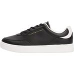 Tommy Hilfiger CASUAL CUPSOLE SNEAKER Kadın Spor Ayakkabı, Siyah, 39
