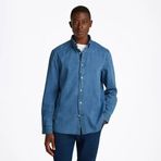 Tommy Hilfiger Chambray Rf Shırt Erkek Mavi Gömlek - Mw0mw38134