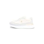 Tommy Hilfiger Chic Fashion RunnerKadın Spor Ayakkabı, Soft Cream/Grey Whisper, 37