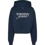 Tommy Hilfiger Çok Koyu Lacivert Kapüşonlu Sweatshirt, L, DW0DW20306, Mavi, kadın