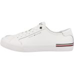 Tommy Hilfiger CORE CORPORATE VULC LEATHER Erkek Spor Ayakkabı, Beyaz, 45