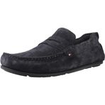 Tommy Hilfiger Core Süet Driver Mavi Loafer Ayakkabı, 45, FM0FM05789, Lacivert, Erkek