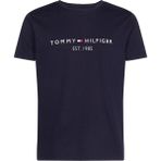 Tommy Hilfiger Core Tommy Logo Tee Erkek T-Shirt - Lacivert - 2XL