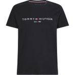 Tommy Hilfiger Core Tommy Logo Tee Erkek Tişört - 3XL - Siyah