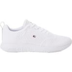 Tommy Hilfiger Corporate Knit Rib Runner Ayakkabı - Beyaz
