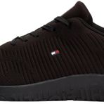 Tommy Hilfiger Corporate Knit Rib Runner Siyah Spor Ayakkabı