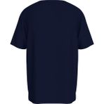 Tommy Hilfiger Crew Neck Slub Tee Erkek Mavi T-Shirt - UM0UM03527 - XL