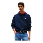 Tommy Hilfiger Cropped Fit Kapüşonlu Kol Baskılı Sweatshirt, S, DM0DM21834, Dark Night Navy, erkek