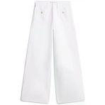 Tommy Hilfiger Dnm Clr 70'S Wıde Leg Hw Kadın Beyaz Denim Pantolon - Ww0ww48576
