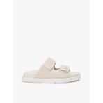 Tommy Hilfiger Double Strap Nubuck Sandalet, 37, FW0FW09298, Krem, Kadın