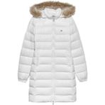 Tommy Hilfiger DW0DW18864 YBL Beyaz1 Kapüşonlu Kadın Montu