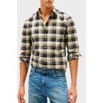 Tommy Hilfiger Ekoseli Pamuklu Regular Fit Uzun Kollu Gömlek Erkek Gömlek MW0MW41678 0md - Siyah - 2XL