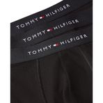 TOMMY HILFIGER Erkek 3P BOXER BRIEF DTM Boxer Black/Black/Black S